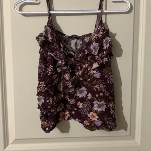 American eagle cropped blouse